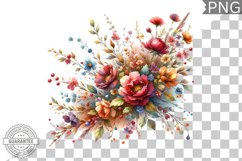 Flowers Sublimation - Clipart PNG Design Product Image 1