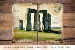 Printable Junk Journal Pages stonehenge Product Image 1