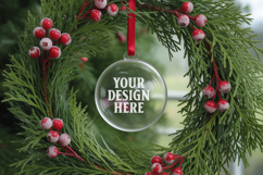 Acrylic Christmas Ornament Mockups , acrylic blank mockup Product Image 1