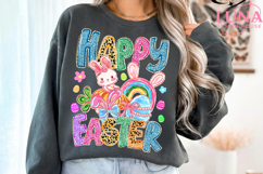 Happy Easter Png, preppy Easter Png, Coquette Egg png Product Image 3