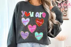 You Are Enough Valentine Png, Retro Valentine Sublimation Product Image 6