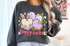 Happy Easter PNG, Coquette Easter Bunny Png, Retro Easter Product Image 3