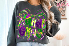 Brushstroke Mardi Gras PNG, Fleur De Lis Coquette PNG Product Image 3