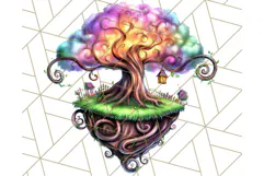 Bright Floating Island PNG Clipart for Fantasy Worlds & Maps Product Image 4