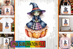 Unique TSHIRT Art Ideas PNG, Pumpkin Watercolor Product Image 1
