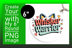 Lovely Circle PNG for Sublimation , Cat Quote Product Image 1