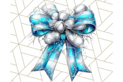 Bright Shiny Christmas Bows PNG Clipart, Winter Holiday Png Product Image 4