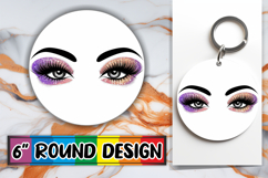 Enchanted Circle Coaster Designs, Woman Eyes Product Image 1