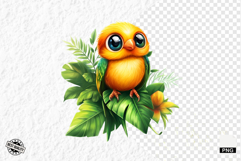 Tropical Birds Clipart - Summer Birds PNG Product Image 1