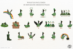St Patricks Day Goose Clipart Product Image 3