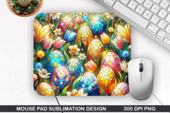 Easter Eggs Mouse Pad Sublimation, Easter Mouse Pad PNG Product Image 1