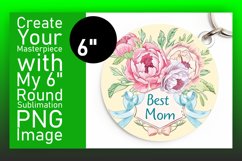 Circular Sublimation Car Coaster - Mother's Day Design Product Image 1