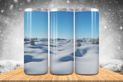 Winter Wonderland Snowflake PNG, Icy Tree 20oz Tumbler wrap Product Image 1