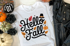 Hello Fall - Autumn t-shirt Design Product Image 1
