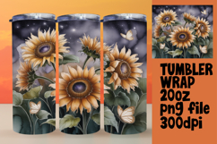 Sublimation File for 20oz Tumbler , Flowers Product Image 1