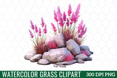 Watercolor Grass Clipart Product Image 1