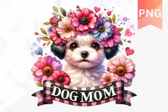 DOG MOM Sublimation - Mother&#039;s Day Clipart PNG Design Product Image 1