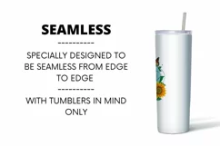 Sunflower Tumbler Sublimation | 20 oz | Taper | Straight Product Image 4