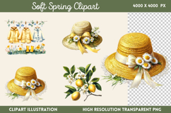 Soft Spring Clipart PNG Product Image 1