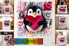 Fun TSHIRT Art Ideas PNG, Valenines Animals Product Image 1