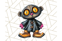 Halloween Monster Clipart PNG, Cute Spooky Characters Product Image 4