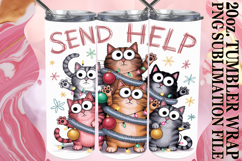 JOYFUL GIFT 20oz TUMBLER WRAP, Funny Cat Product Image 1