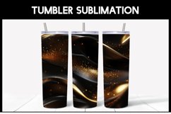 10 Black Gradient Abstract Glitter Tumbler Seamless Tumbler Product Image 8