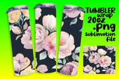 ELEGANT 20oz Tumbler Wrap for Creative Gifts , Flower Patter Product Image 1