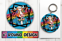 Cozy Circle Ornaments for Kids, Cute Cow Product Image 1