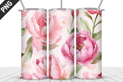 Flowers Tumbler Wrap | Sublimation Design | Tumbler PNG Product Image 1