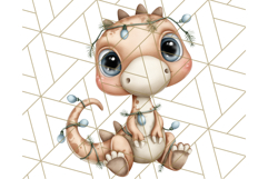 Christmas Dinosaur Party Png, Dino Clipart PNG Product Image 4