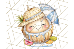 Tropical Tiki Friends PNG Clipart, Cute Summer Art Product Image 4