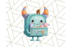 Halloween Neighborhood Clipart PNG for Trick or Treat Product Image 3