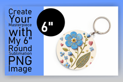 Elegant Round Design Coaster Template , 3D Flower Product Image 1