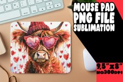Lovely Cow Valentine Mouse Pad Product Image 1
