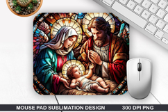 Mouse Pad Sublimation, Jesus Mouse Pad PNG Design Product Image 1