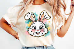 Bunny Easter Clipart, Happy Easter Sublimation PNG Product Image 4