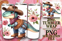 SWEET GIFT 20oz TUMBLER WRAP, Dino Product Image 1