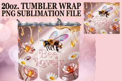 Sweet reflections 20oz tumbler wrap, Bee Quote Product Image 1