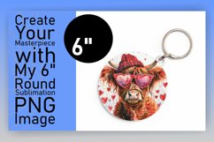 Heartfelt Cow Hearts Design Circle Product Image 1