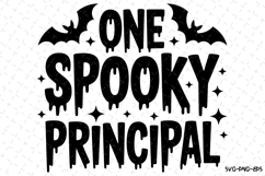 One Spooky Principal Svg | Halloween Svg | Svg Cut Files Product Image 1