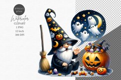 Halloween clipart, Gnome clipart, Autumn clipart Product Image 1