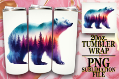 Bright journeys 20oz tumbler wrap, Animals Art Product Image 1