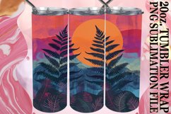 Retro Garden Bloom Tumbler Wrap - Floral Elegance Product Image 1