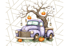 Halloween Cottagecore Truck PNG Clipart, Fall Style Clip Art Product Image 4