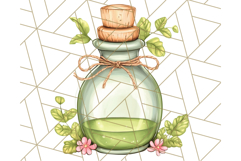 Cottagecore Apothecary PNG Clipart, Rustic Potions &amp; Herbs Product Image 4
