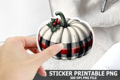 Halloween Pumpkin Sticker| Halloween Sticker PNG Design Product Image 1