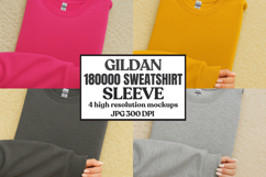 Gildan 18000 Sleeve Sweatshirt Mockup Product Image 1