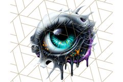 Spooky Halloween Eye PNG, Cute Eyeballs Halloween Clipart Product Image 4