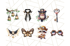 Mechanical Woodland Creatures PNG Steampunk Animal Art Product Image 2
